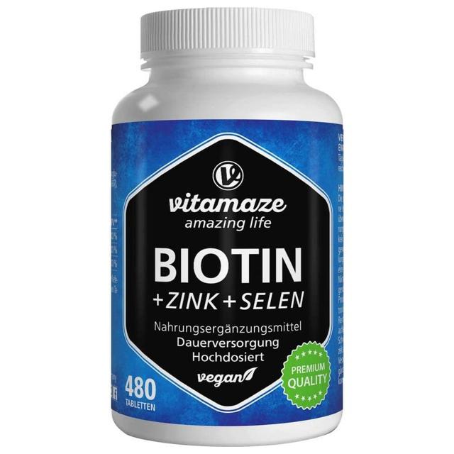 BIOTIN 10 mg hochdosiert+Zink+Selen Tabletten product image