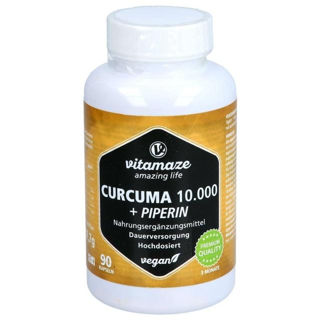 CURCUMA 10.000+Piperin hochdosiert vegan Kapseln product image