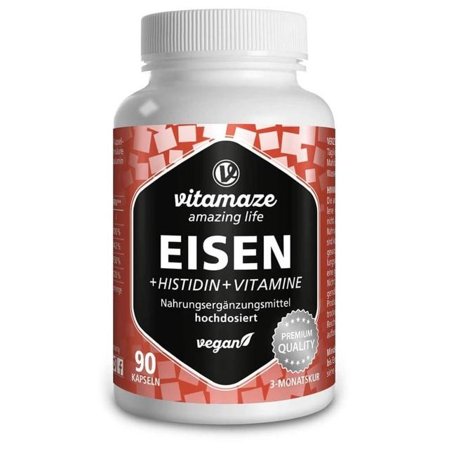 EISEN 20 mg+Histidin+Vitamine C/B9/B12 Kapseln product image