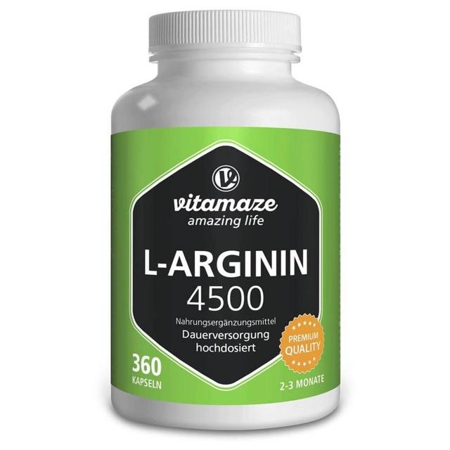 L-ARGININ HOCHDOSIERT 4.500 mg Kapseln product image