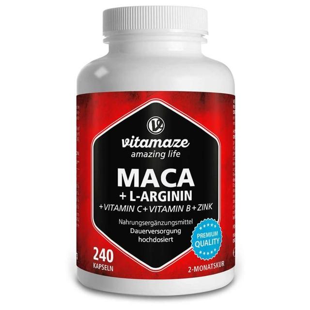 MACA 4:1 hochdosiert+L-Arginin Kapseln product image