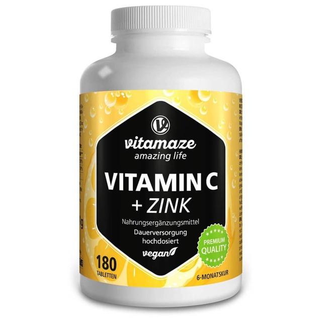 vitamaze VITAMIN C 1000 mg + Zink 180 St Tabletten product image