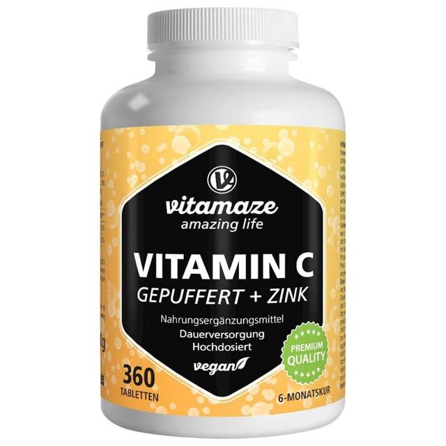 VITAMIN C GEPUFFERT 1000 mg hochdosiert+Zink Tabl. product image