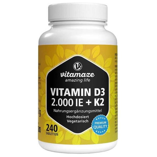 vitamaze VITAMIN D3 2.000 I.E. + K2 240 St Tabletten product image