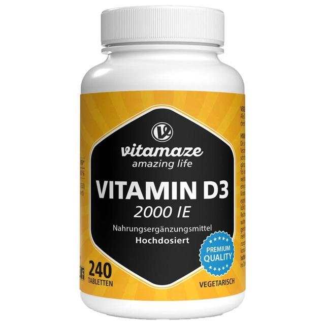 vitamaze VITAMIN D3 2000 i.E. 240 St Tabletten product image