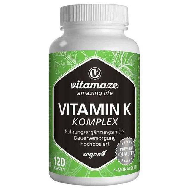 VITAMIN K1+K2 Komplex hochdosiert vegan Kapseln product image