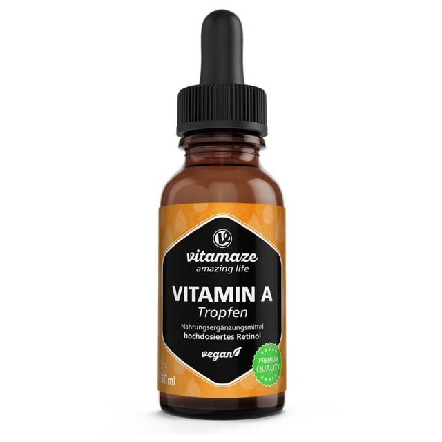 VITAMIN A 500 μg hochdosiert vegan Tropfen product image