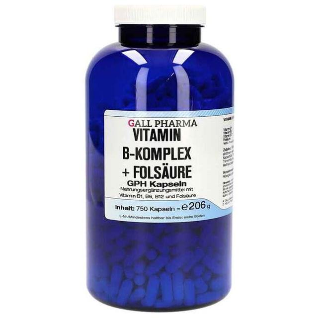 Vitamin B Komplex + Folsäure GPH Kapseln, 750 St Kapseln product image