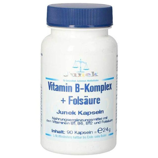 Vitamin B Komplex + Folsäure Junek Kapseln, 90 St Kapseln product image