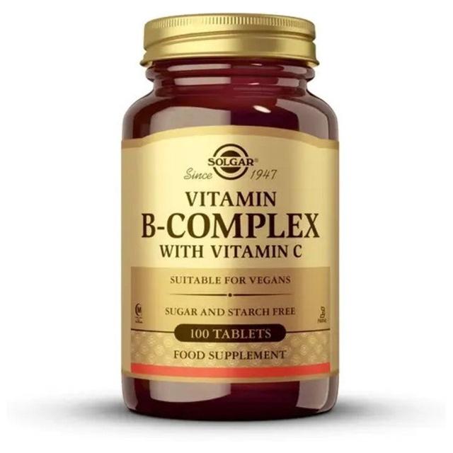 Vitamin-B-Komplex mit Vitamin C, 100 Tabletten Solgar product image