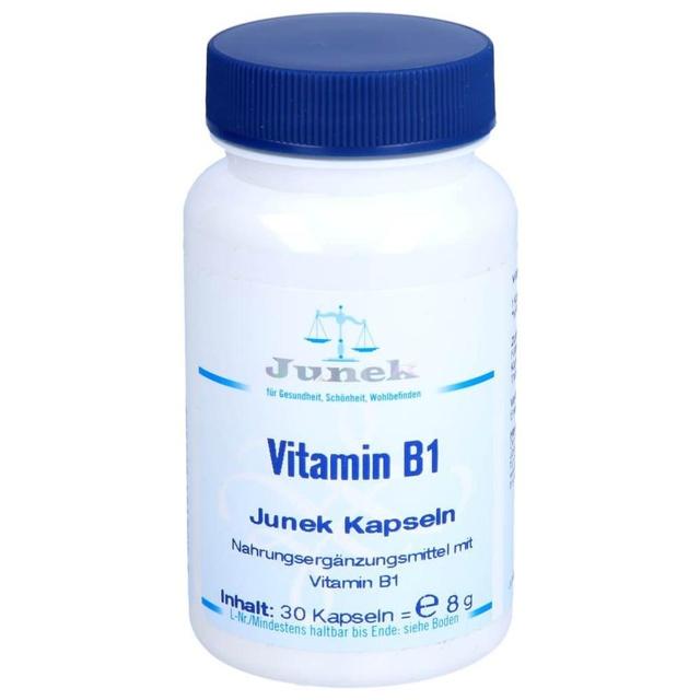 Vitamin B1 3,0 mg Junek Kapseln, 30 St Kapseln product image