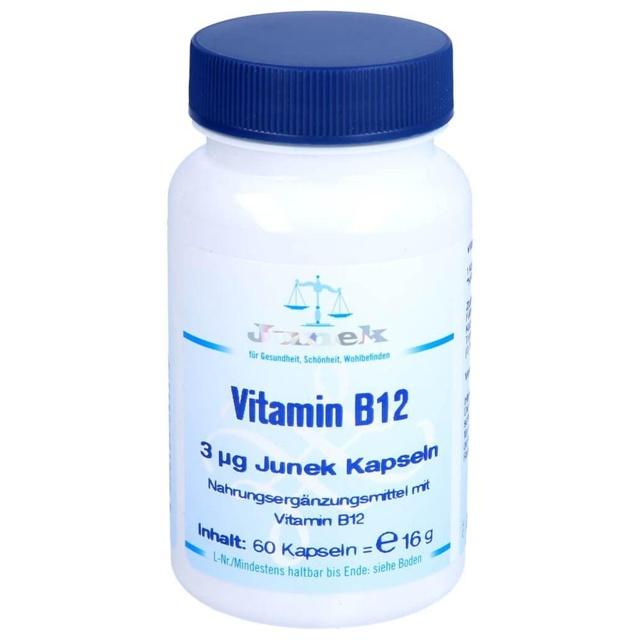 Vitamin B12 3 µg Junek Kapseln, 60 St Kapseln product image