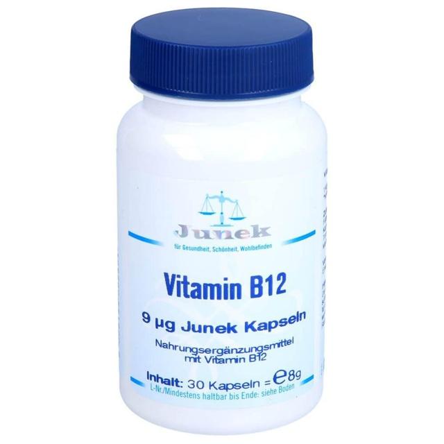 Vitamin B12 9,0 µg Junek Kapseln, 30 St Kapseln product image