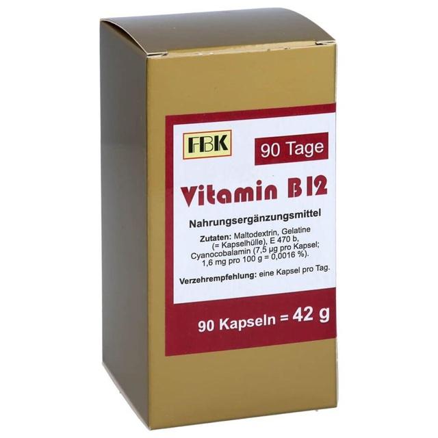 Vitamin B12 90 Tage Kapseln, 90 St Kapseln product image