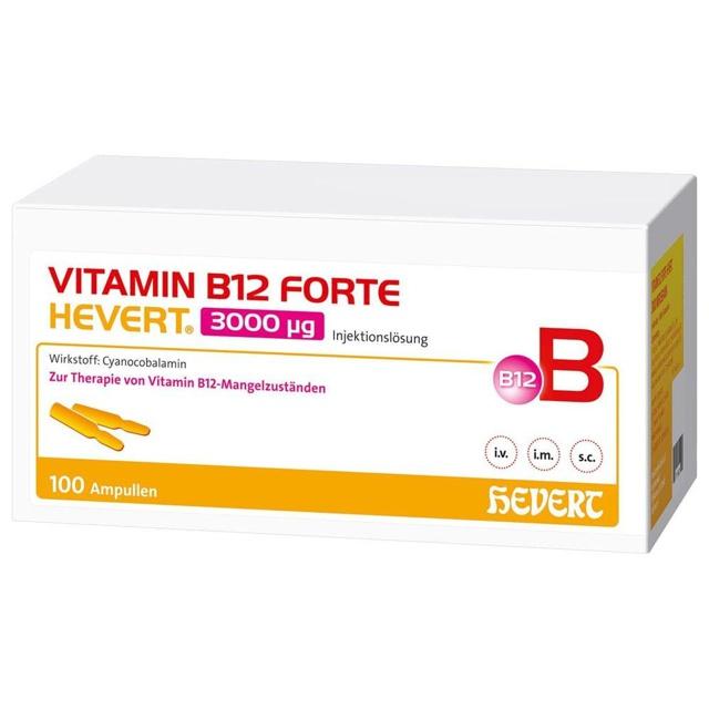 VITAMIN B12 FORTE Hevert 3000 μg Inj.-Lsg.Amp. product image