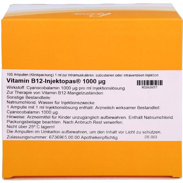VITAMIN B12 INJEKTOPAS 1.000 µg Injektionslsg. product image