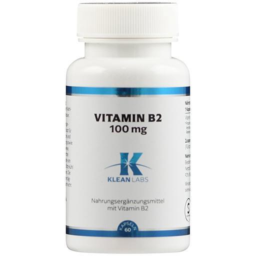 VITAMIN-B2-100-mg-KLEAN-LABS-Kapseln product image