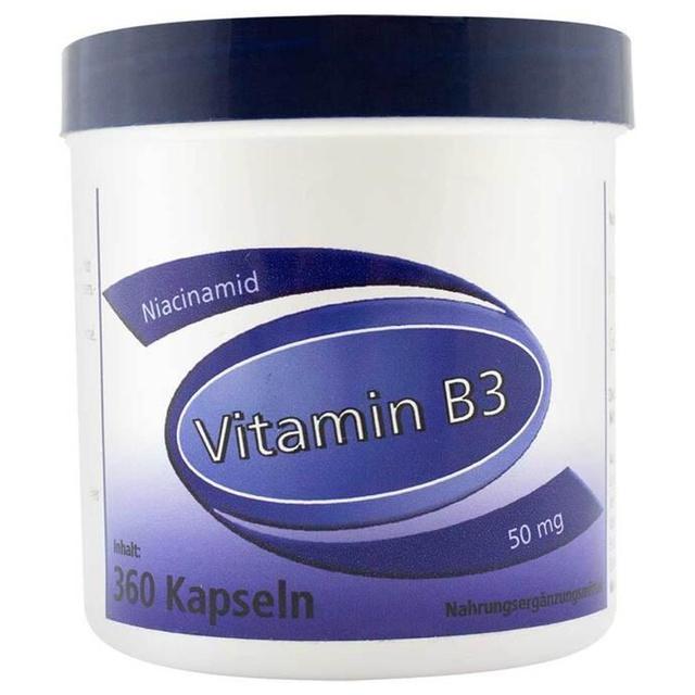 Vitamin B3 Niacinamid 50 mg Gerimed Kapseln, 360 St Kapseln product image