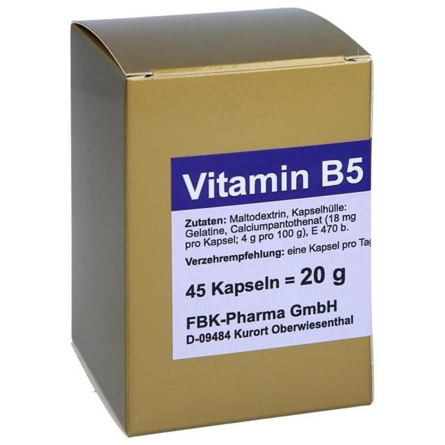 Vitamin B5 Kapseln, 45 St Kapseln product image