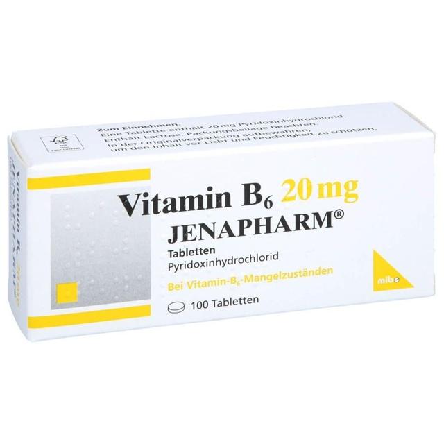 VITAMIN B6 20 mg Jenapharm Tabletten product image