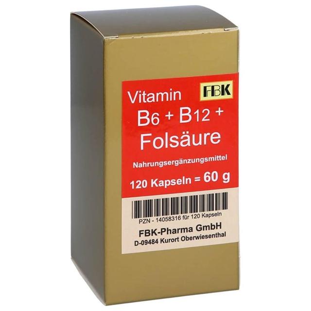 VITAMIN B6+B12+Folsäure Kapseln product image