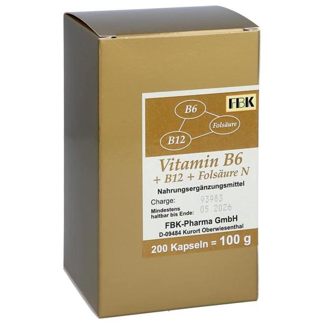 VITAMIN B6+B12+Folsäure N Kapseln product image