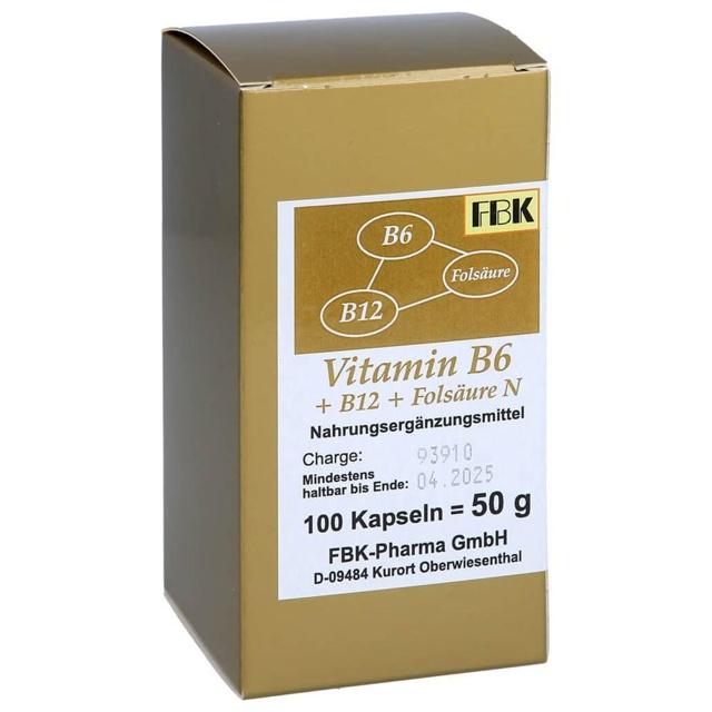 VITAMIN B6+B12+Folsäure N Kapseln product image