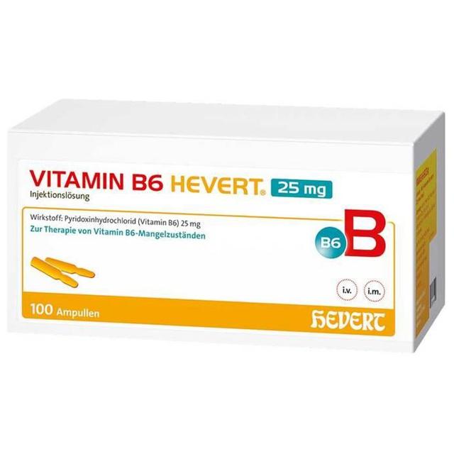 VITAMIN B6 HEVERT 25 mg Injektionslösung Amp. product image