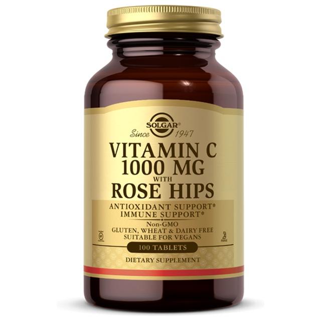 Vitamin C 1000 mg mit Hagebutten 100 Tabletten Solgar product image