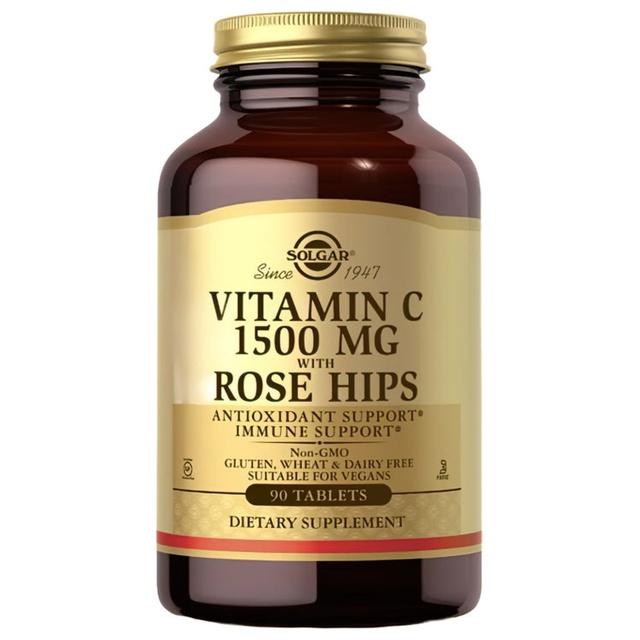 Vitamin C 1500 mg mit Hagebutten 90 Tabletten Solgar product image
