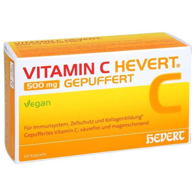 VITAMIN C HEVERT 500 mg GEPUFFERT 60 St Kapseln product image