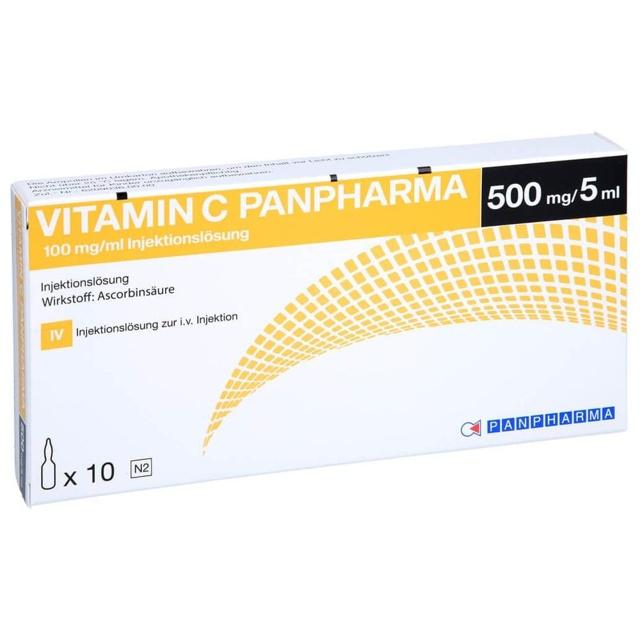 VITAMIN C PANPHARMA 100 mg/ml Injektionslösung product image