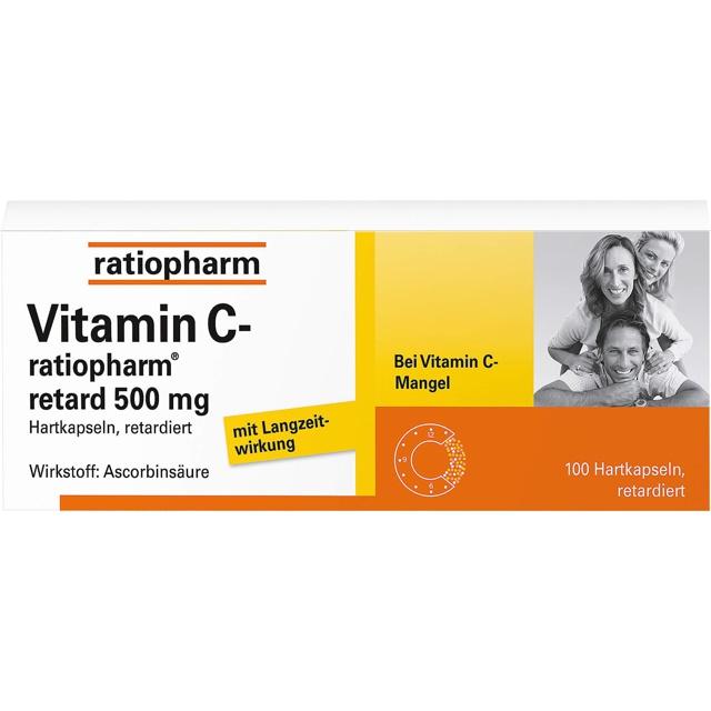 VITAMIN C-RATIOPHARM retard 500 mg Kapseln product image