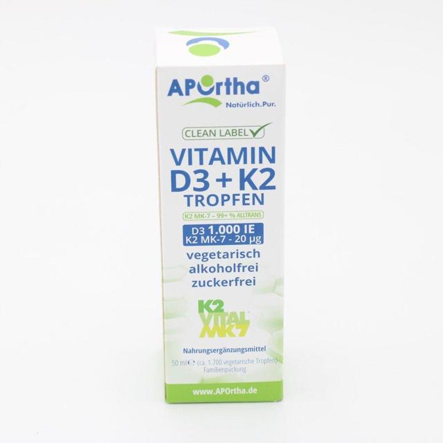 VITAMIN D3 1000 I.E.+Vitamin K2 VITAL 20 μg Tropf. product image