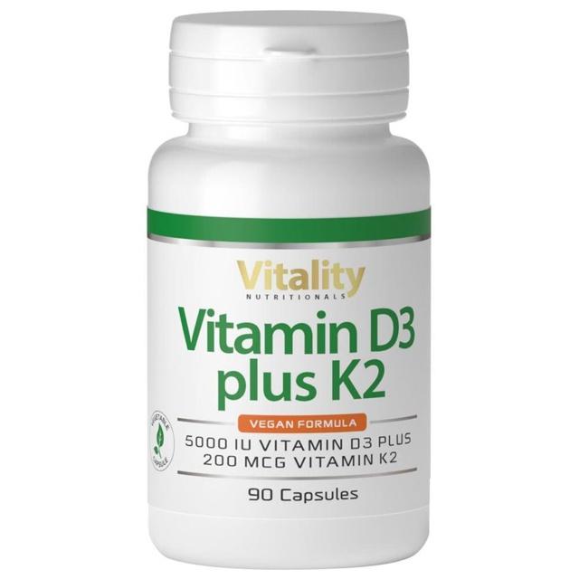 Vitamin D3 5000 I.E. plus K2 200 µg Kapseln, 90 St Kapseln product image