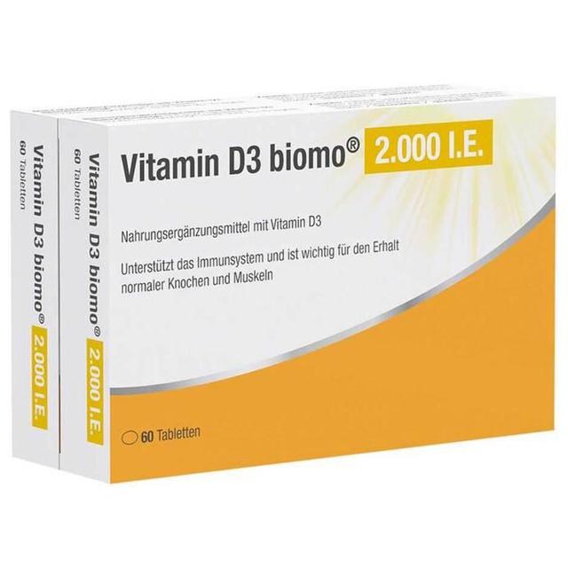 Vitamin D3 biomo 2.000 I.E. 120 St Tabletten product image
