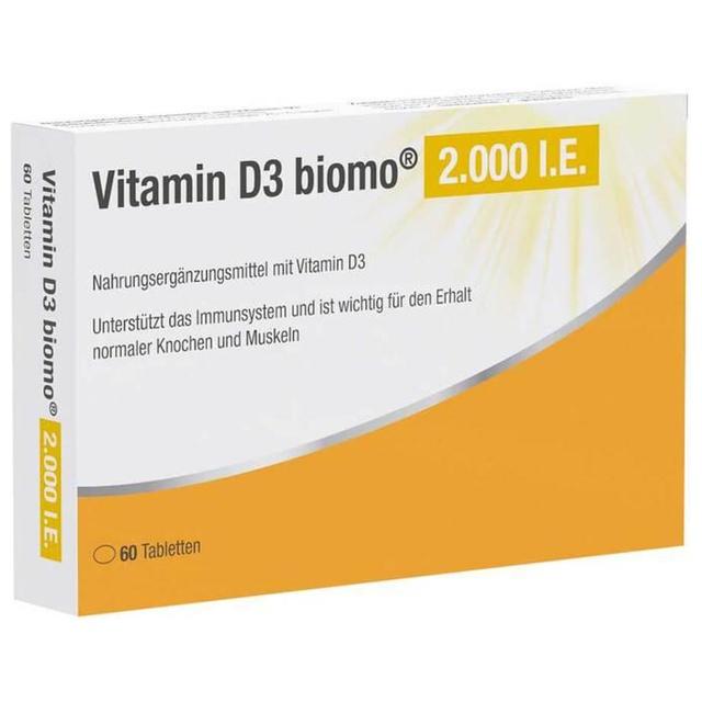 Vitamin D3 biomo 2.000 I.E. 60 St Tabletten product image