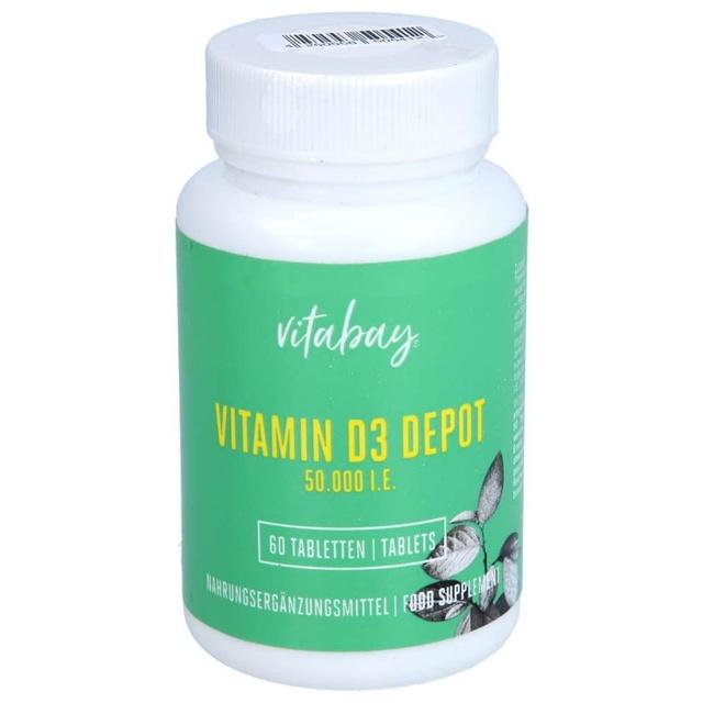 Vitamin D3 Depot 50000 IE Cholecalciferol vegan 60 Stück product image