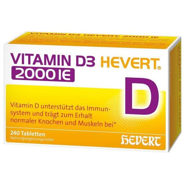 VITAMIN D3 HEVERT 2000 I.E. Tabletten product image
