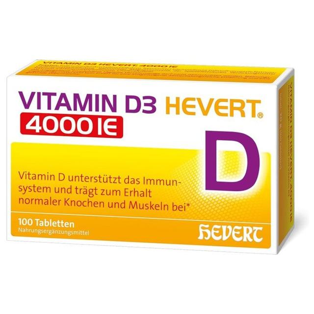 VITAMIN D3 HEVERT 4000 IE 100 St Tabletten product image