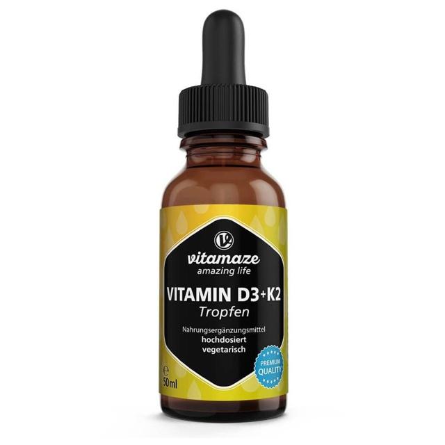 VITAMIN D3 K2 1000 I.E./10 μg hochdosiert Tropfen product image