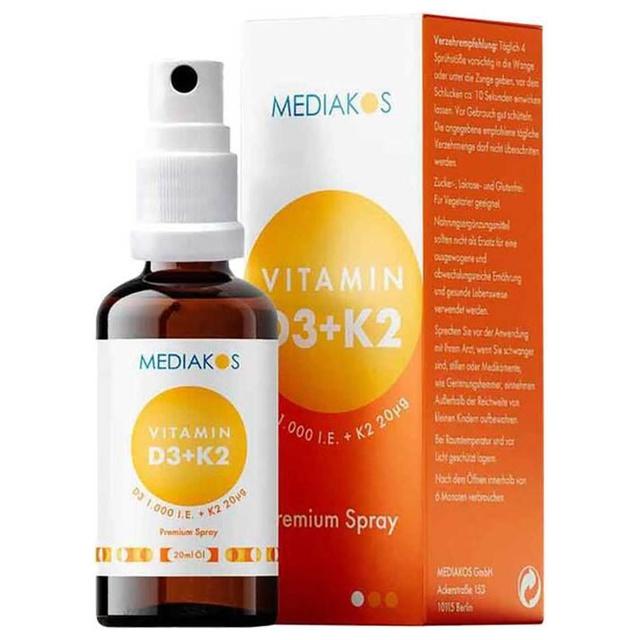 Vitamin D3 + K2 1000 I.E. 20 µg Premium Spray, 20 ml Spray product image