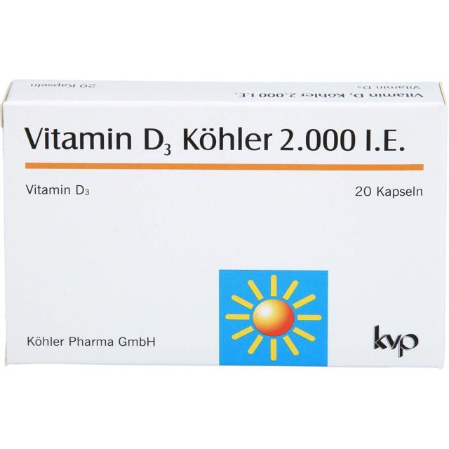 VITAMIN D3 KÖHLER 2.000 I.E. Kapseln product image