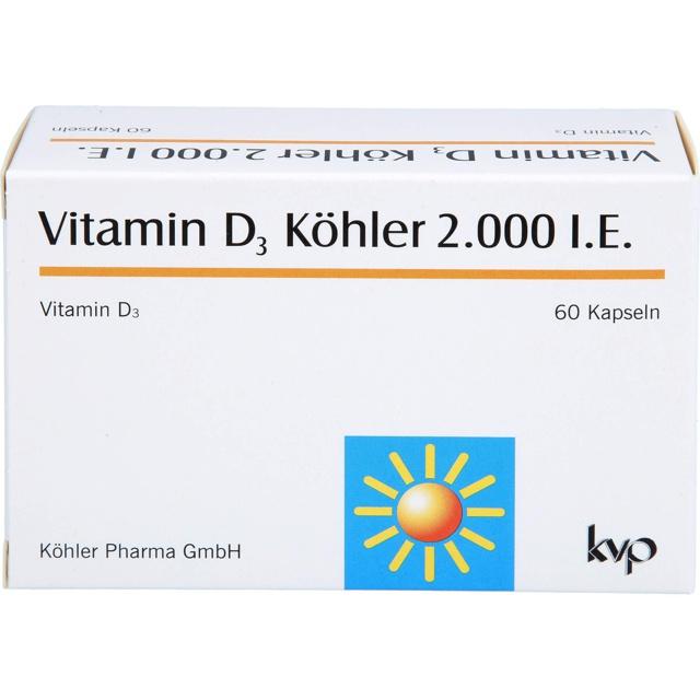 VITAMIN D3 KÖHLER 2.000 I.E. Kapseln product image