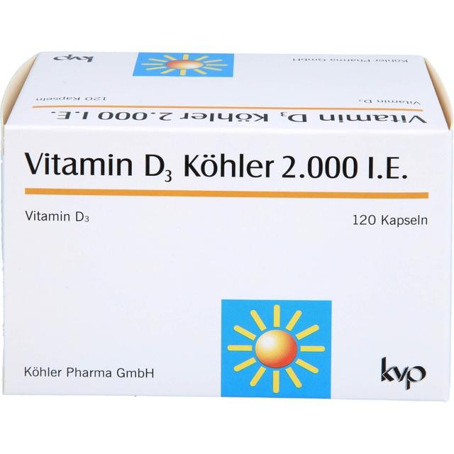 VITAMIN D3 KÖHLER 2.000 I.E. Kapseln product image