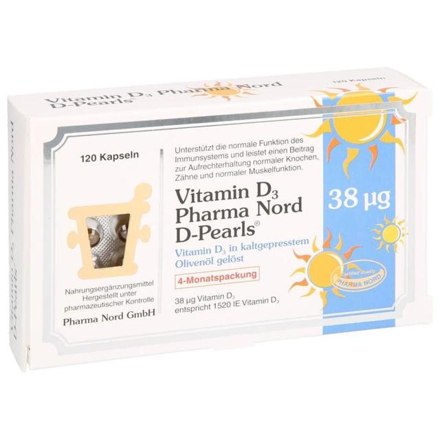 VITAMIN D3 PHARMA Nord D-Pearls 38 μg Kapseln product image