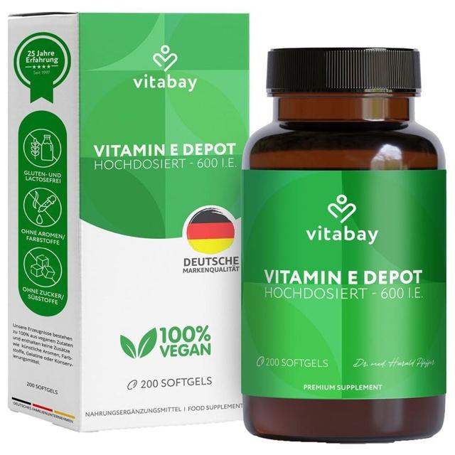 Vitamin E 600 I.E. Depot vegan hochdosiert Weichk. product image