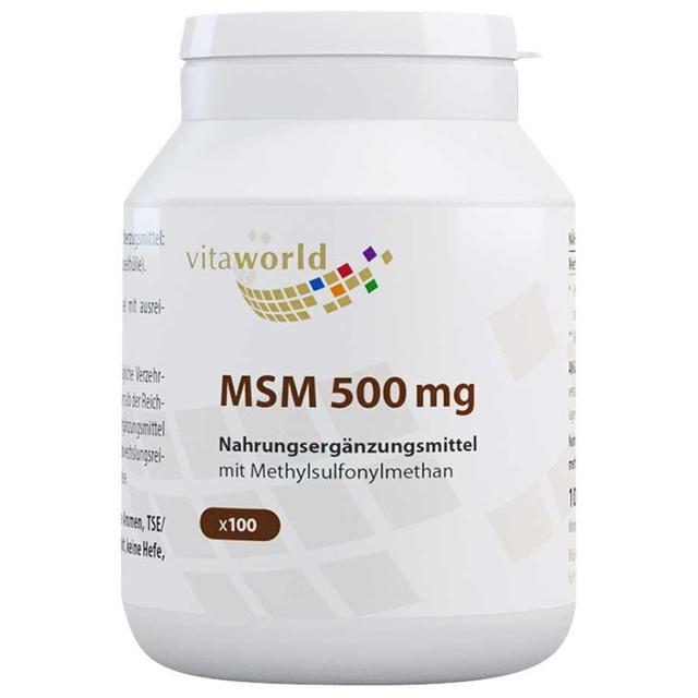 Vitaworld MSM 500mg 100 St Kapseln product image