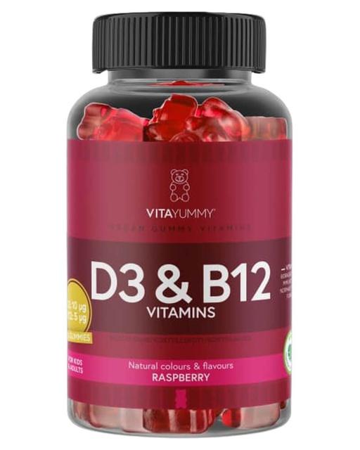 Vitayummy D3 & B12 Raspberry 150 g 60 stk. product image