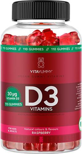 Vitayummy D3 Raspberry 110 tuggtabletter product image
